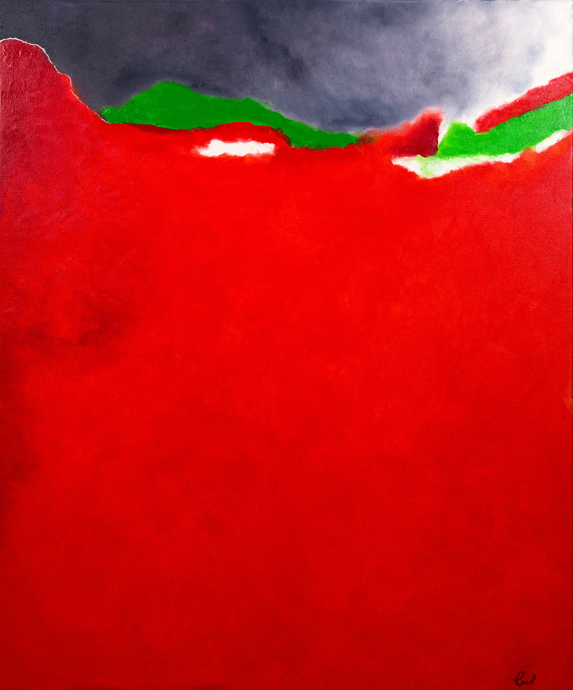 Maryse Casol, peinture Essence Poétique, Passion, 2020