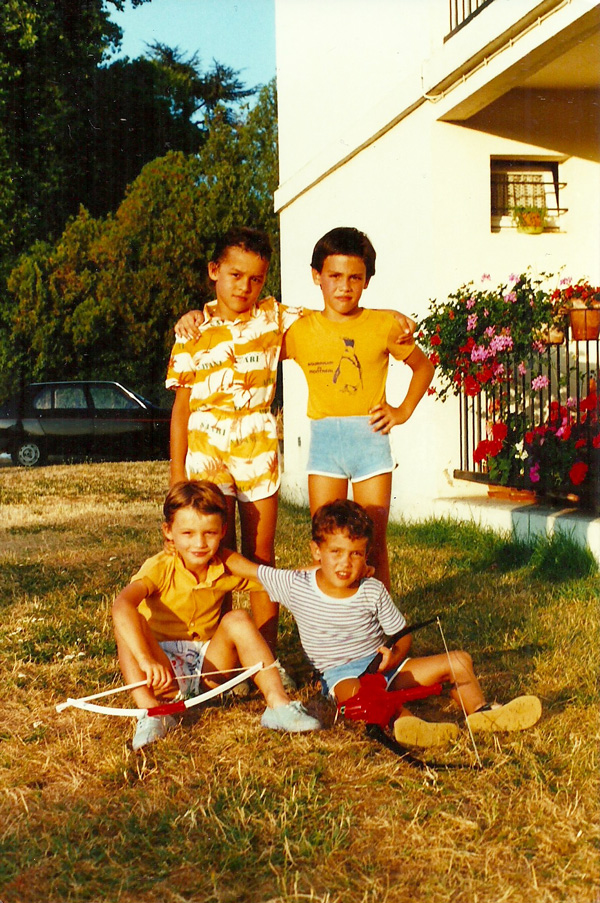 Mickael Casol, Nicolas Casol et amis, Libourne, France, Été 1986
