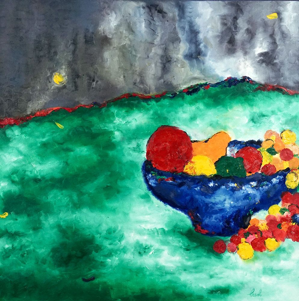 Maryse Casol, Vendange painting, 2004