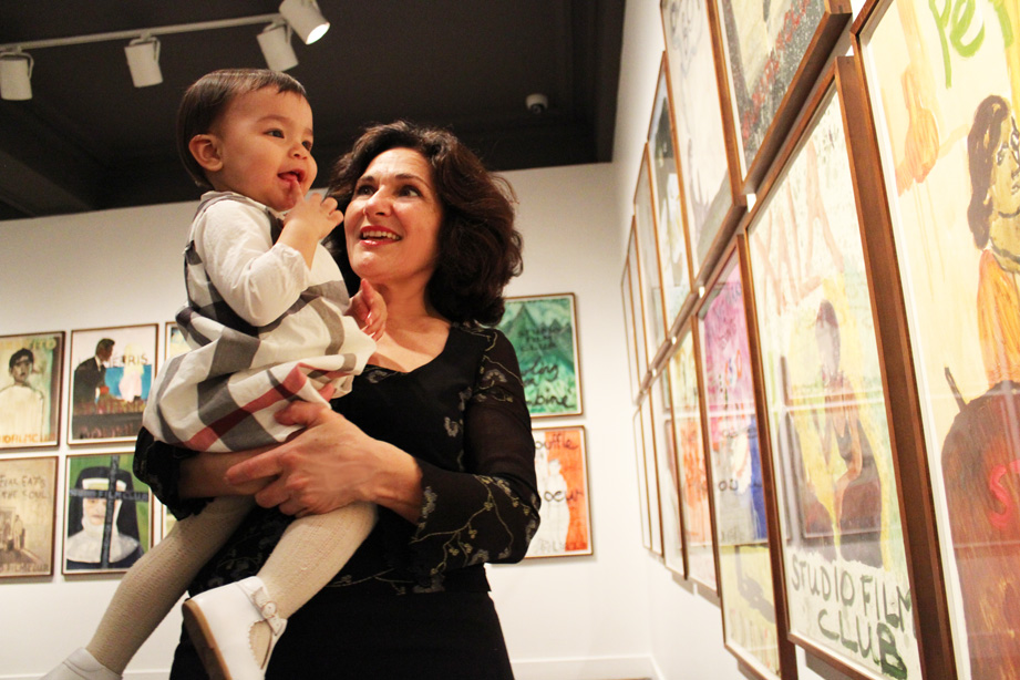 Maryse and Valentina Casol, Peter Doig, Montreal Museum of Fine Arts, April 2014