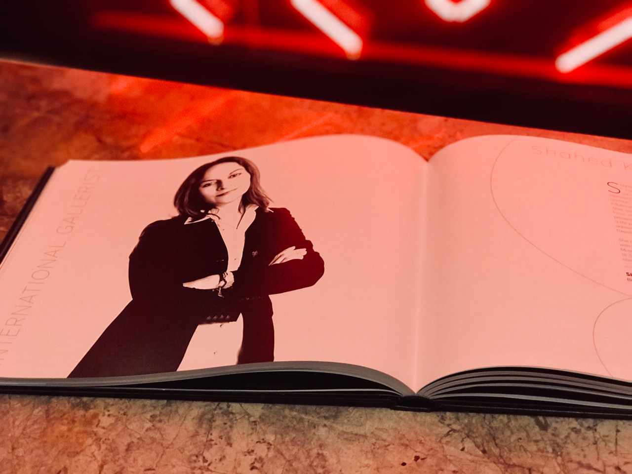 Maria Elena Paganini Art Book featuring Maryse Casol, Creative Minds, 2021 at the W Montreal Hotel