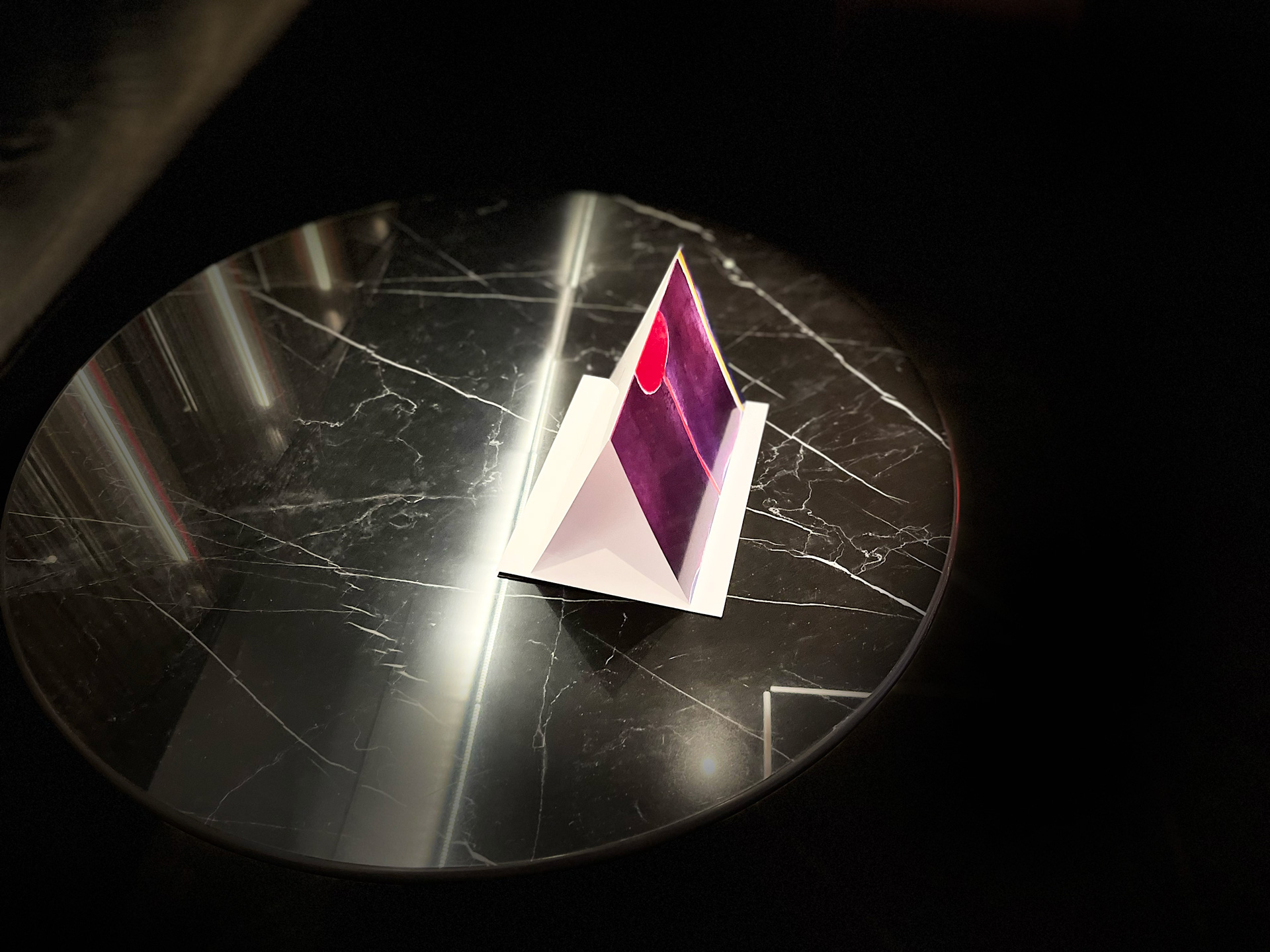 Maryse Casol notecard Corolle de Lumière, 2012