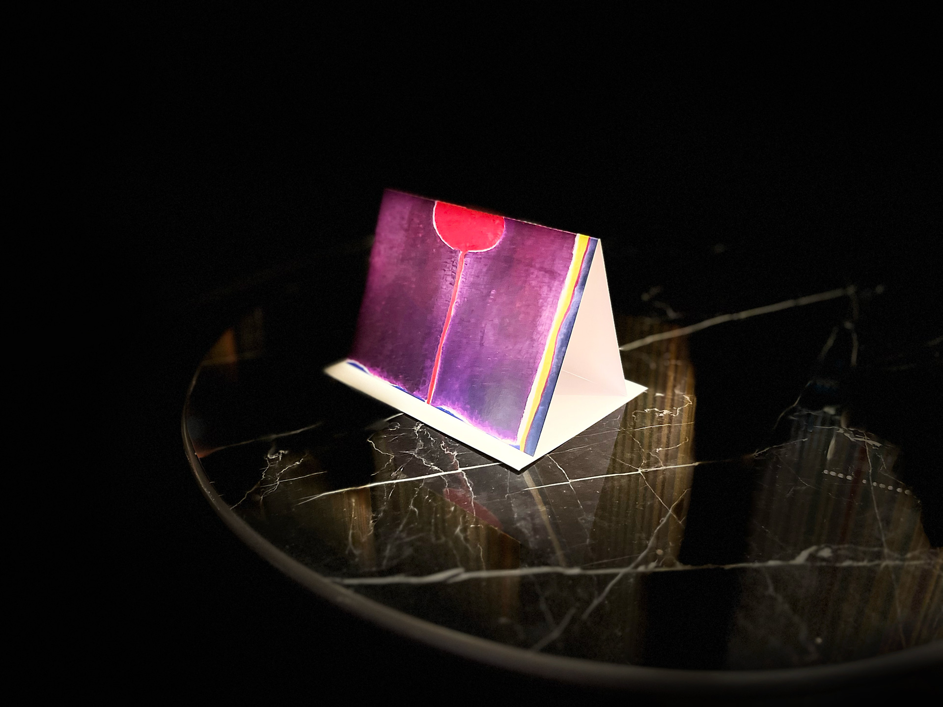 Maryse Casol notecard Corolle de Lumière, 2012