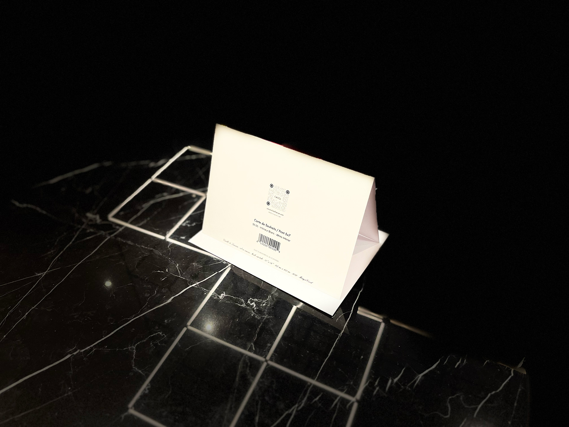 Maryse Casol notecard Corolle de Lumière, 2012