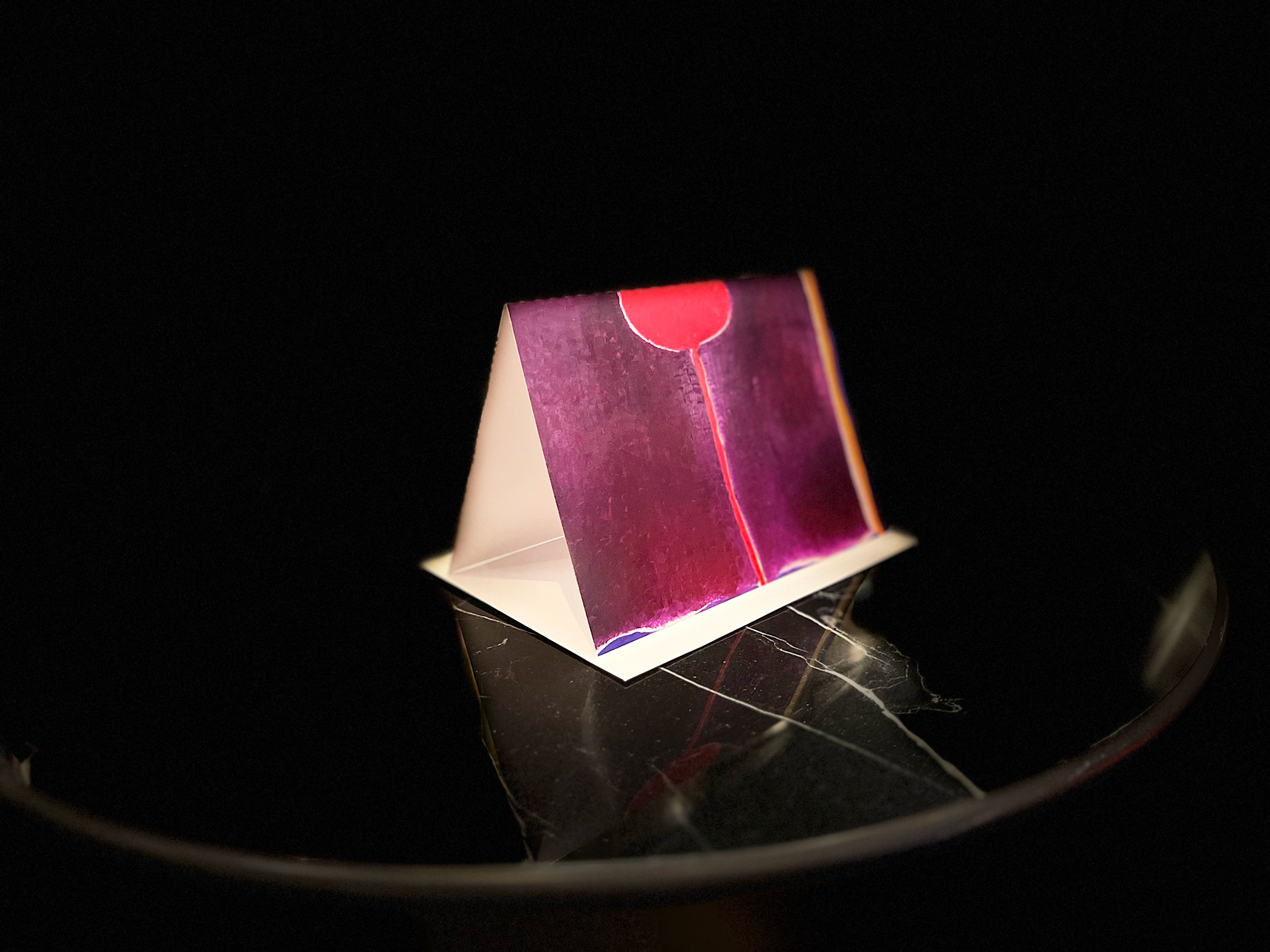 Maryse Casol notecard Corolle de Lumière, 2012