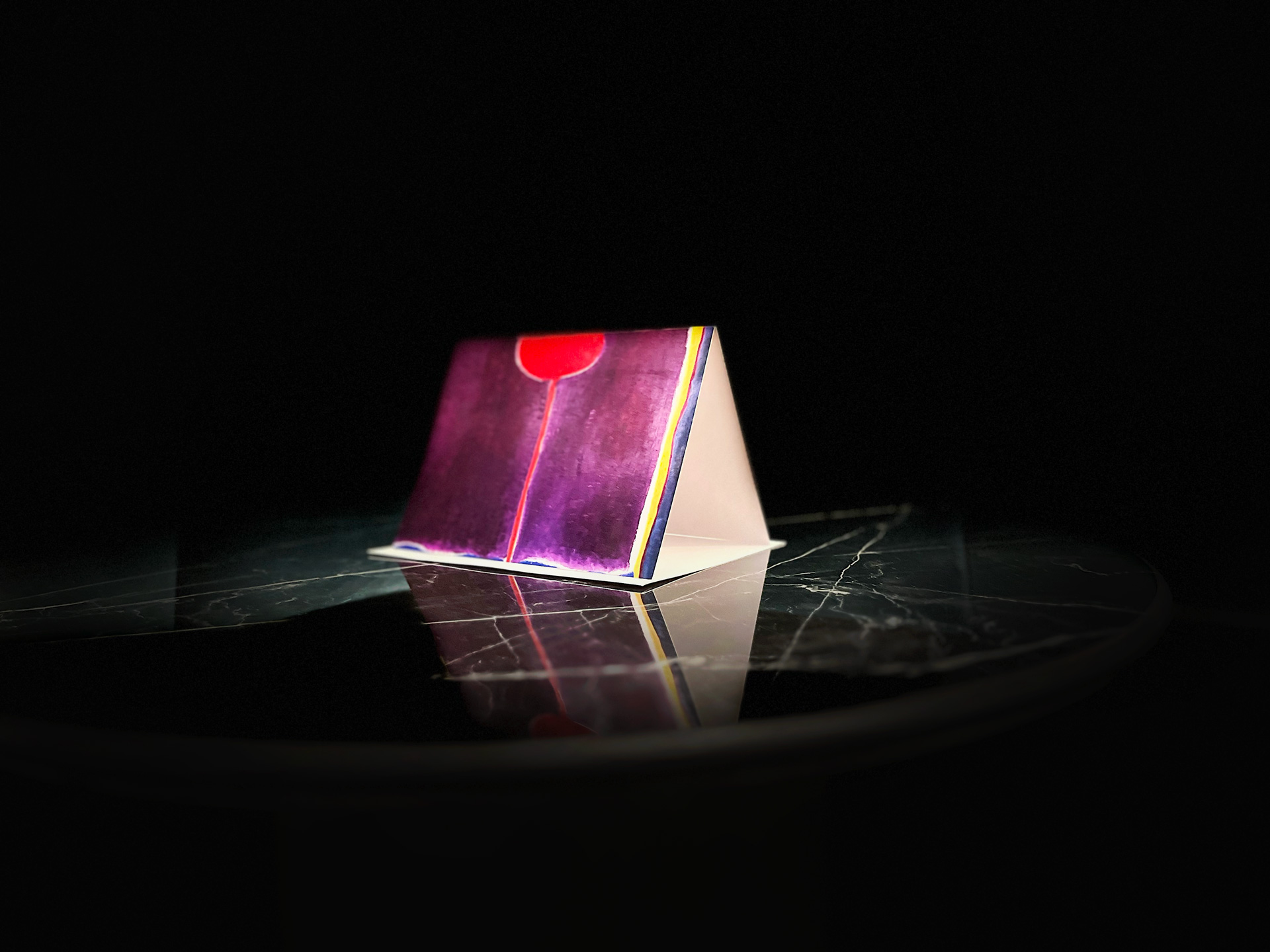 Maryse Casol notecard Corolle de Lumière, 2012