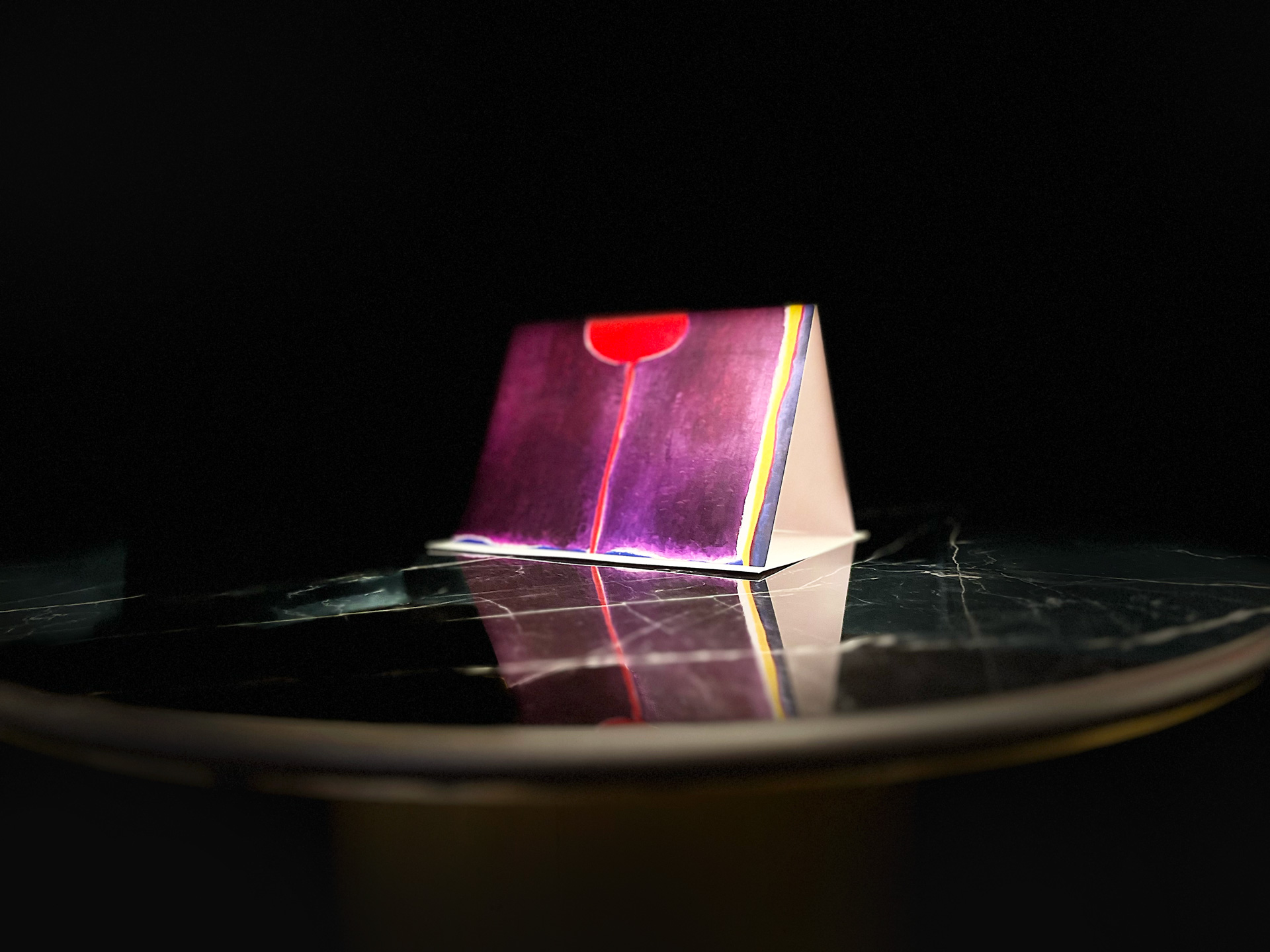 Maryse Casol notecard Corolle de Lumière, 2012