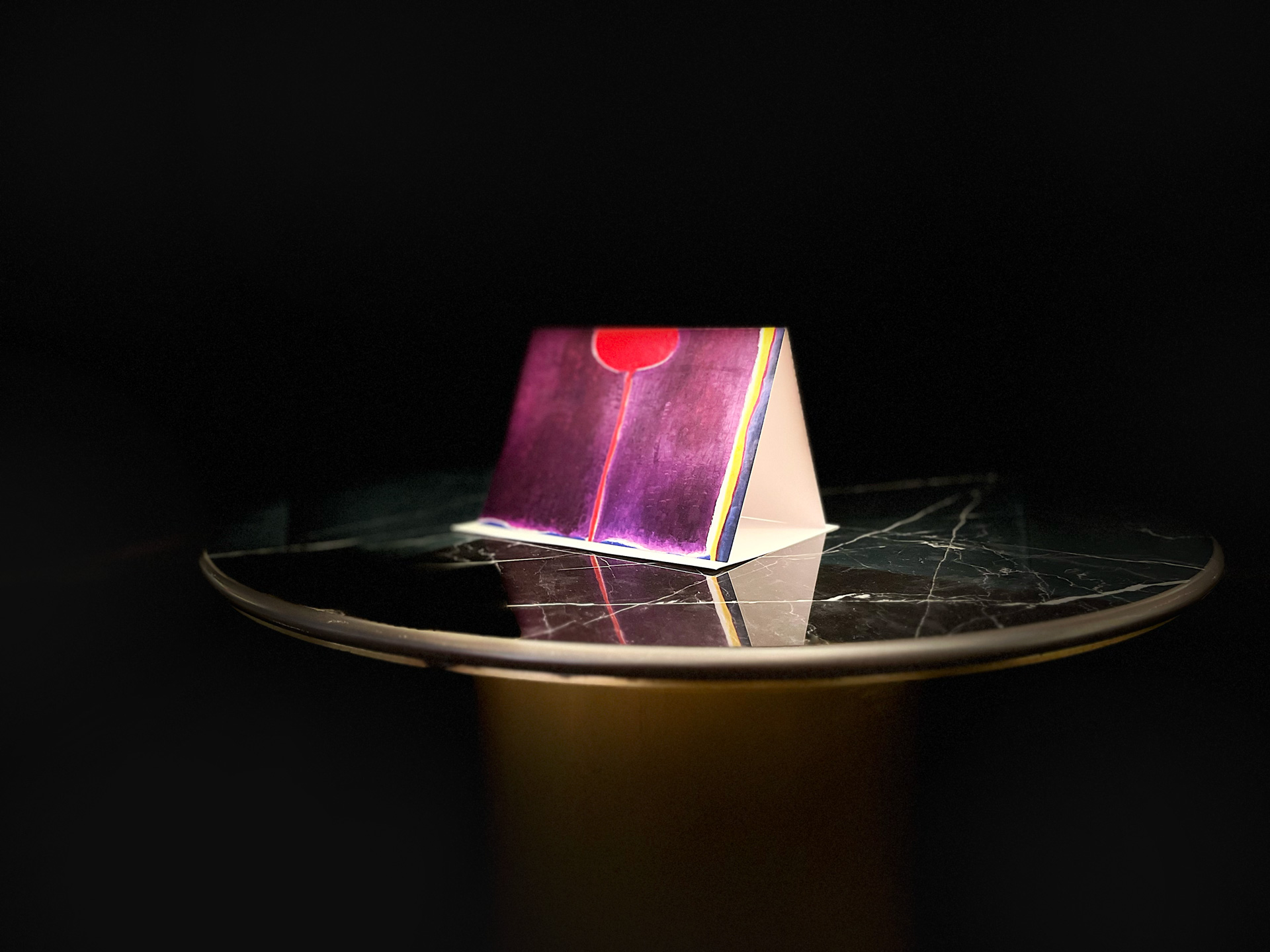 Maryse Casol notecard Corolle de Lumière, 2012