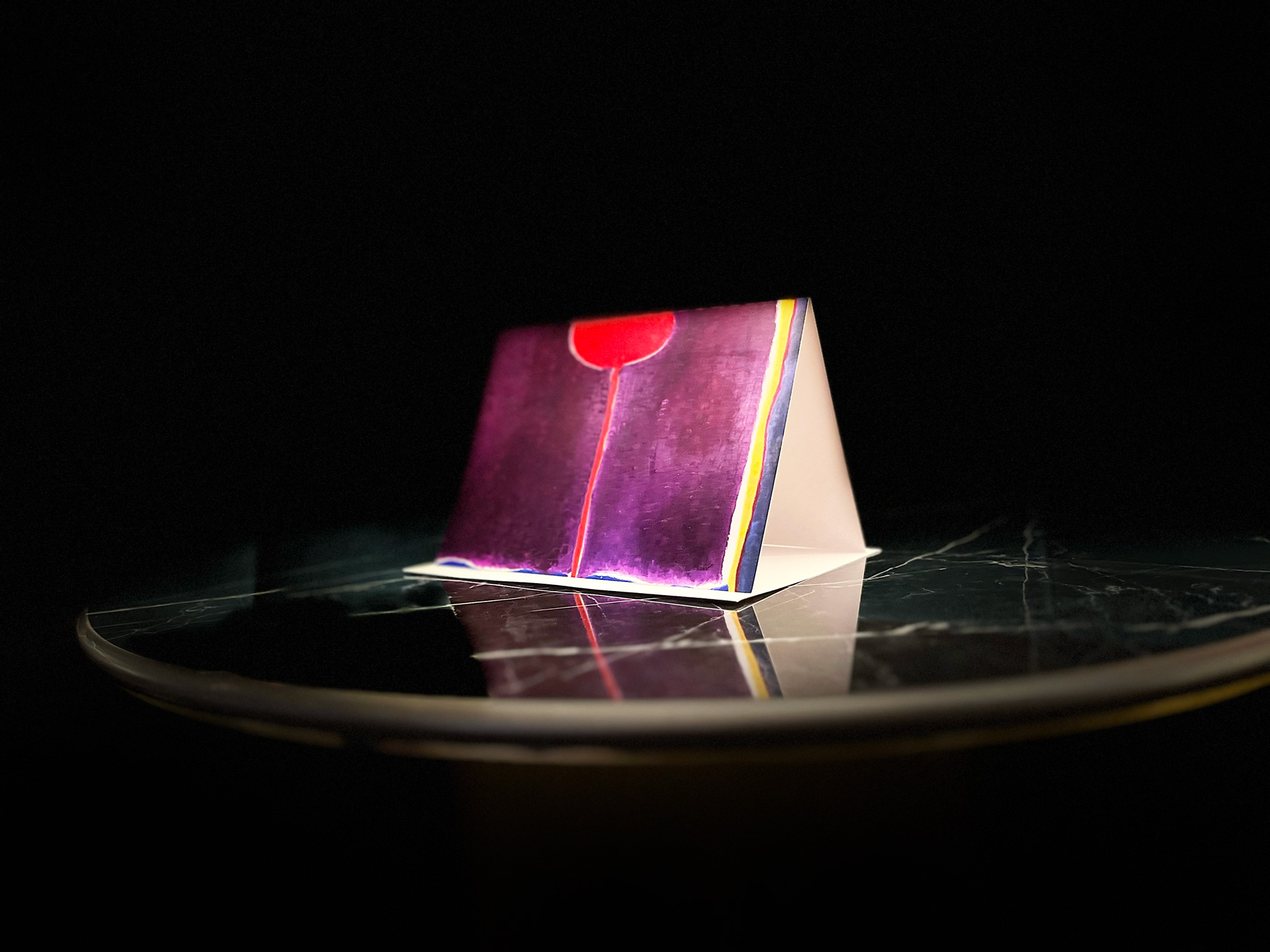 Maryse Casol notecard Corolle de Lumière, 2012