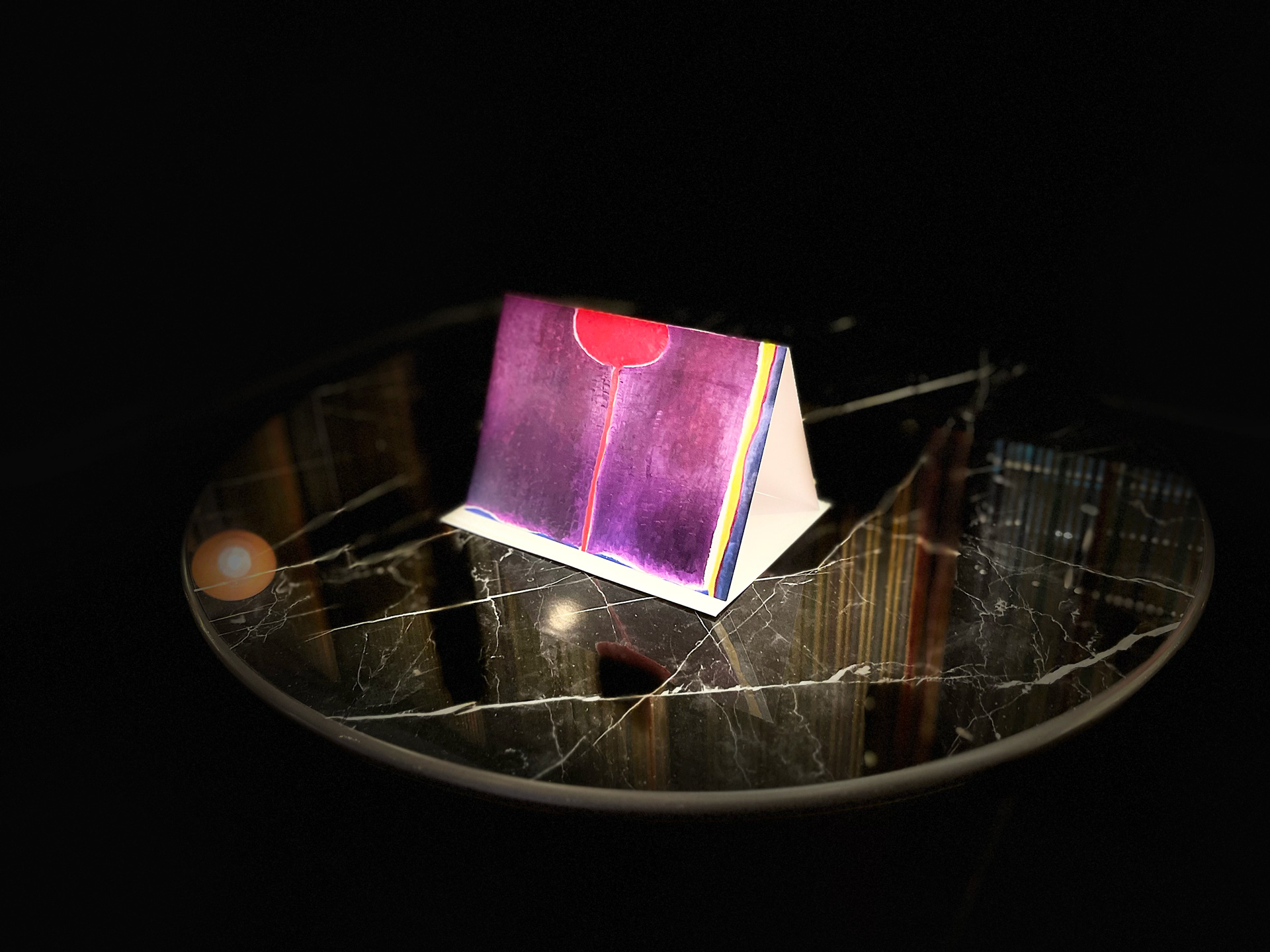 Maryse Casol notecard Corolle de Lumière, 2012